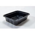 Rectangular Disposable Plastic Black Base Bento Box